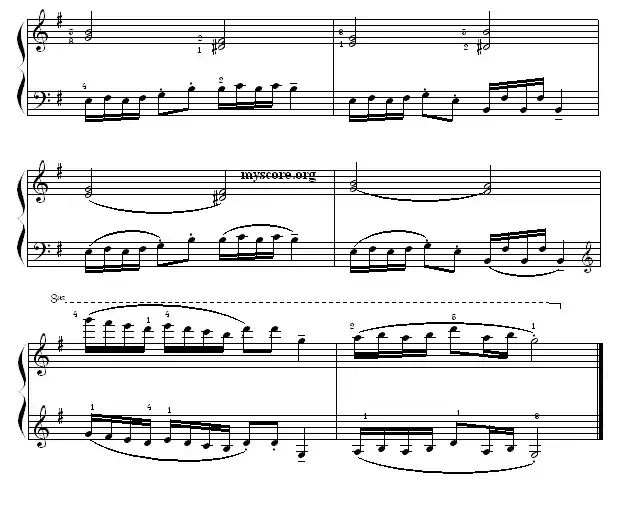 考级初级曲目: 小牧人