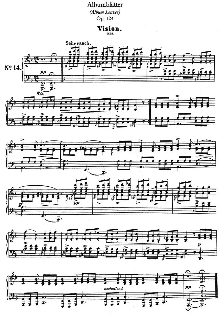 Albumblätter Op.124（纪念册页）（No.14）