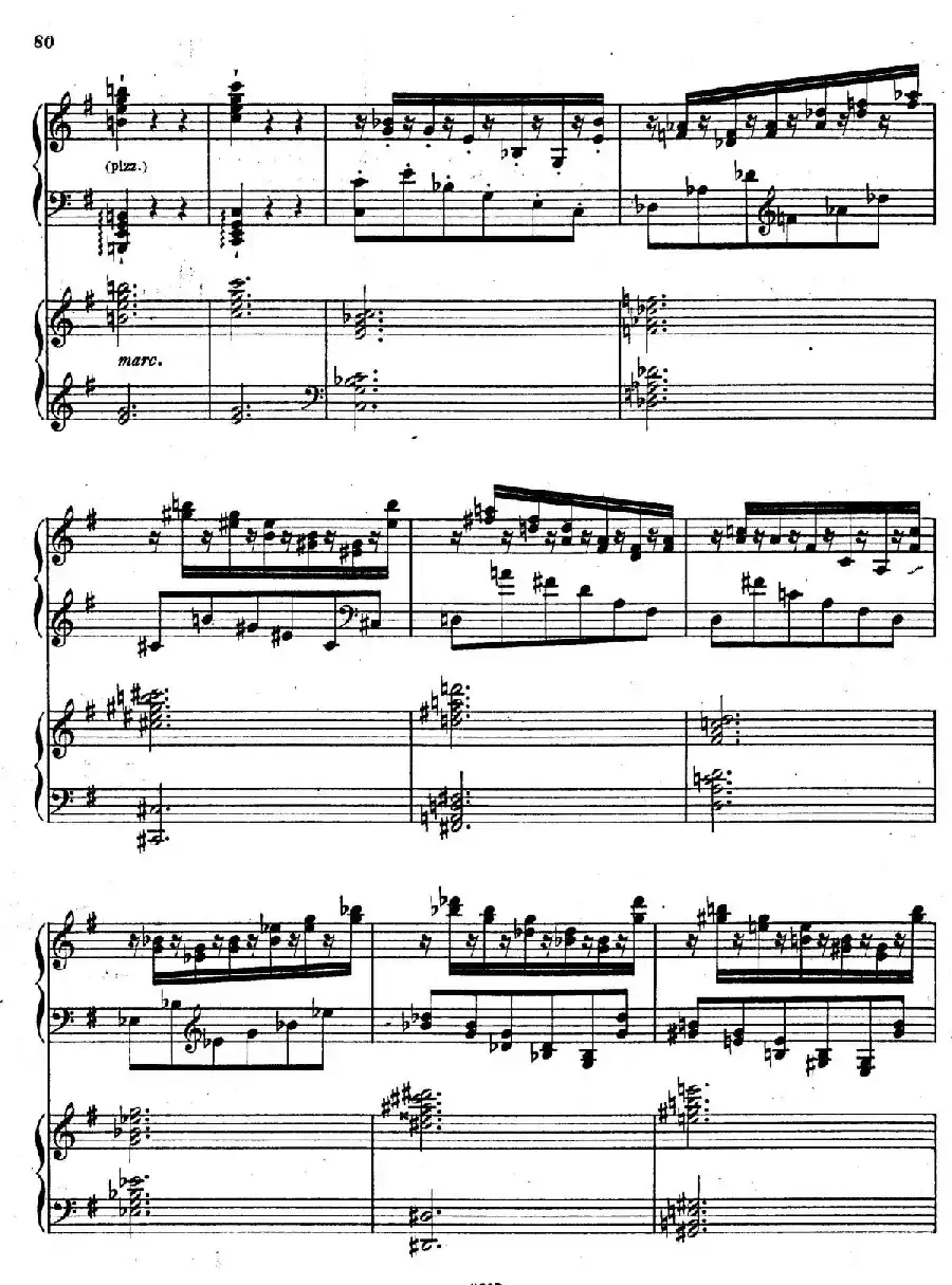 Symphony No.4 in e Minor Op.98（e小调第四交响曲·双钢琴）
