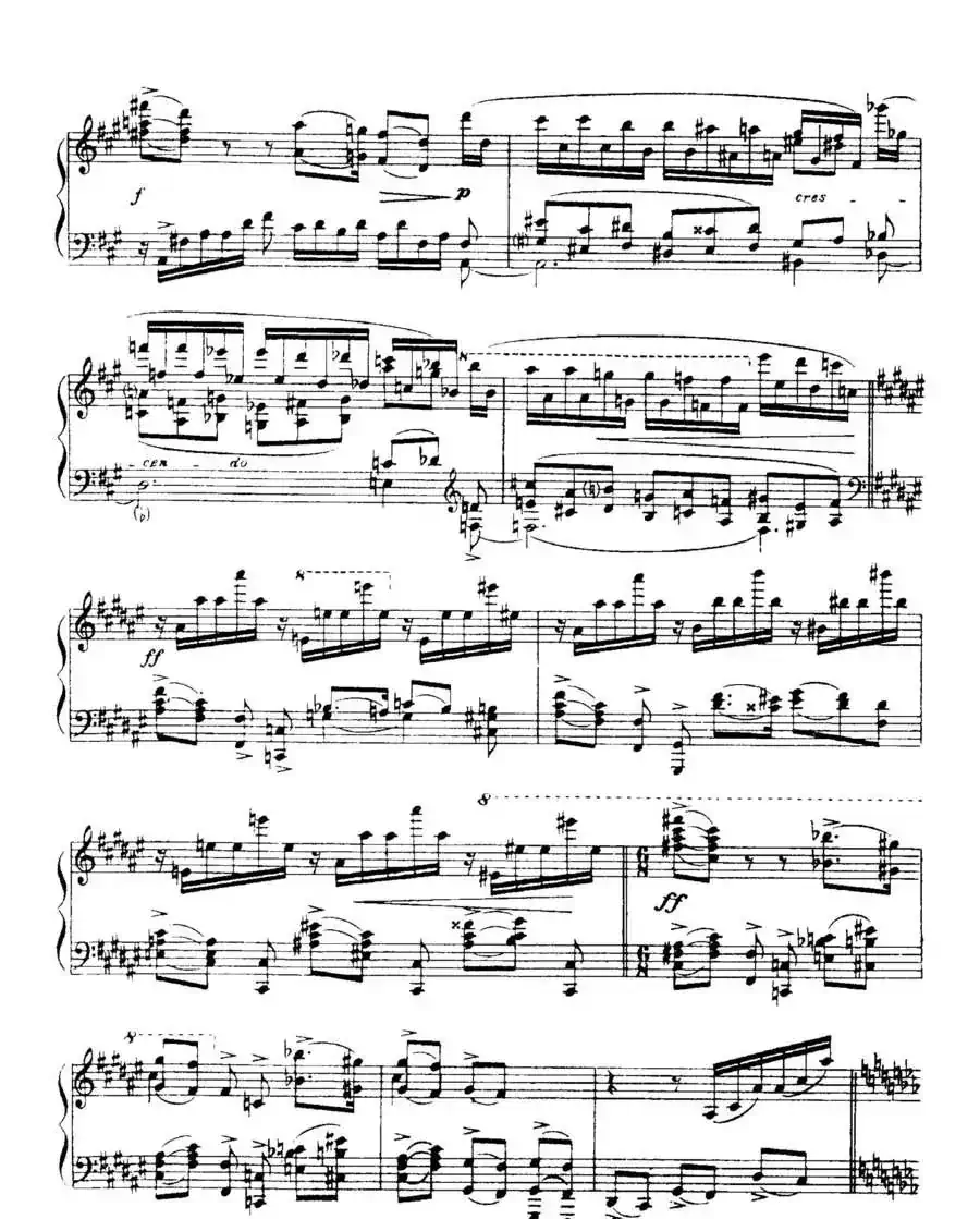 福雷13首船歌：Barcarolle No·5 in F-sharp min, Op·66