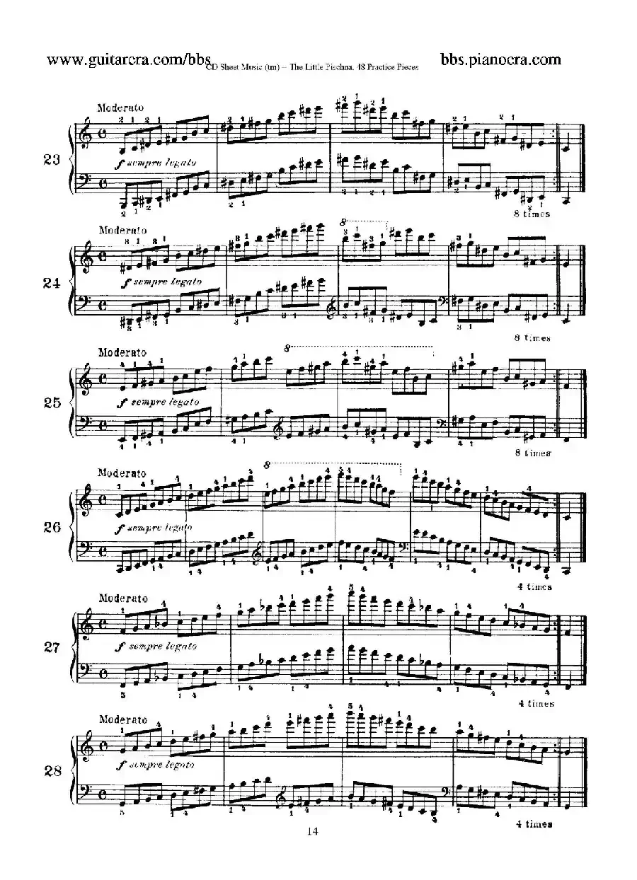 48 Practice Pieces（四十八首钢琴练习曲）
