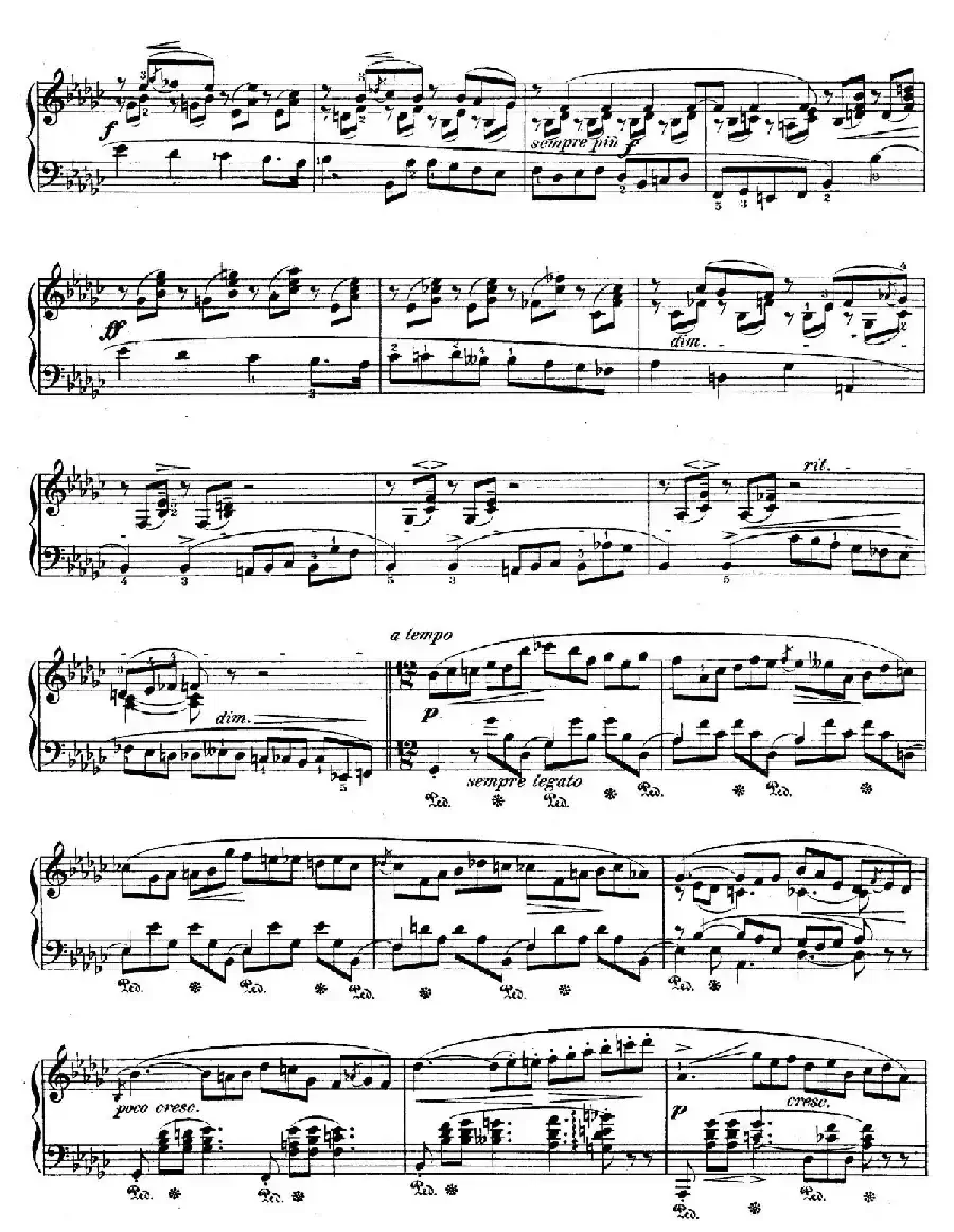 Impromptu No.3 in G-flat Major Op.51（降G大调第三即兴曲）