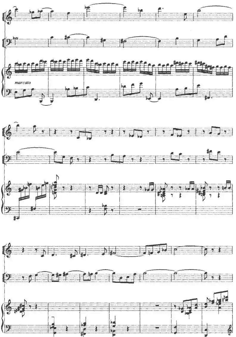 钢琴三重奏（陈铭志作曲版、小提琴+大提琴+钢琴）