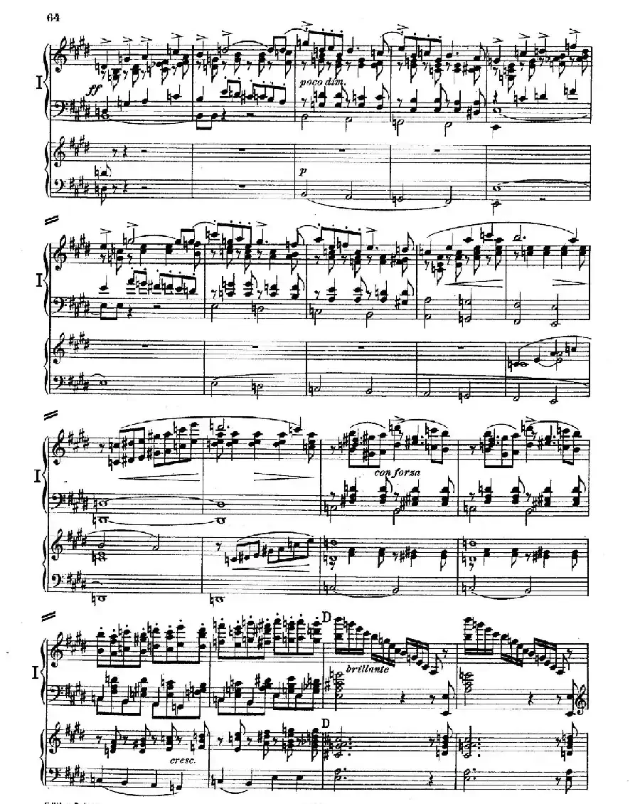 Piano Concerto in E Major Op.59（E大调钢琴协奏曲·双钢琴·第四乐章）
