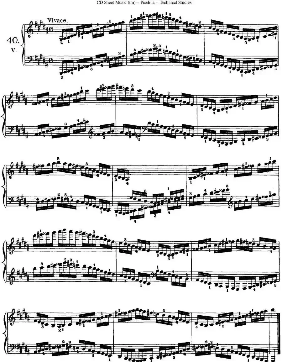 Technical Studies 60 Progressive Exercises （60首钢琴循序渐进练习曲 P71——80）