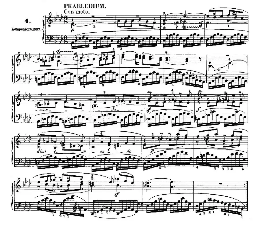 6 Preludes and Fugues Op.35（6首前奏曲与赋格·4）
