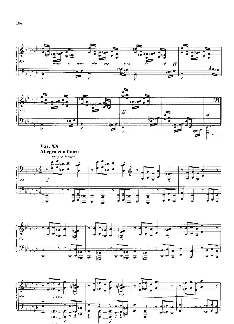 Variations and Fuge in e-flat Minor Op.23（降e小调主题变奏与赋格）