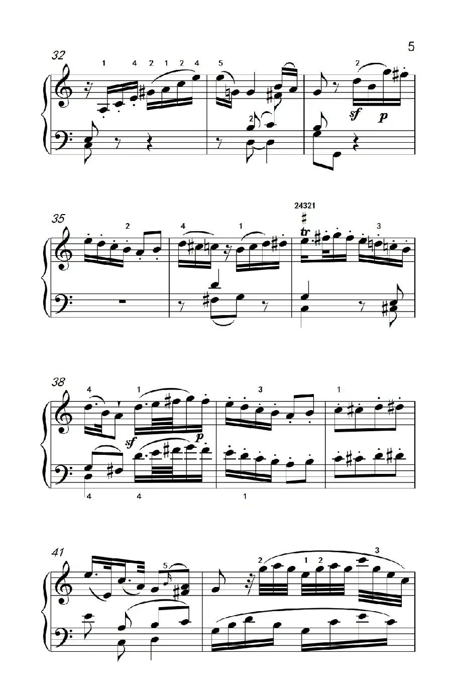 第八级1.C大调奏鸣曲 第一乐章 K.330（中央音乐学院 钢琴（业余）考级教程 7-9级）