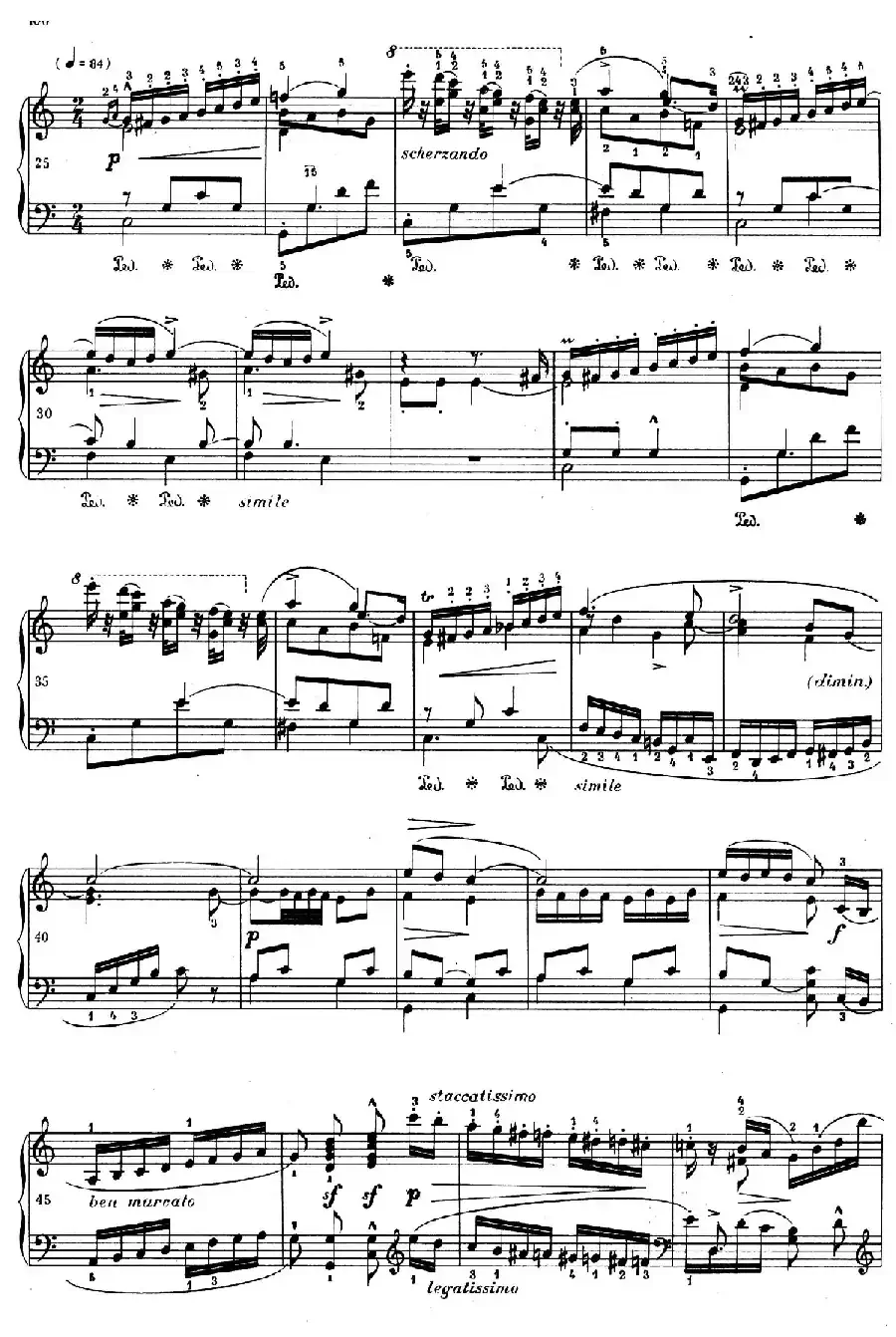 RONDEAU Op.73 （C大调双钢琴回旋曲·独奏版）