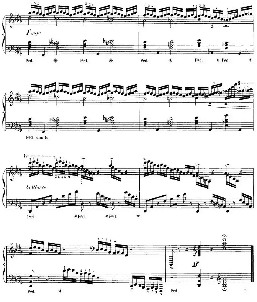 15 Etudes de Virtuosité Op.72 No.12（十五首钢琴练习曲之十二）