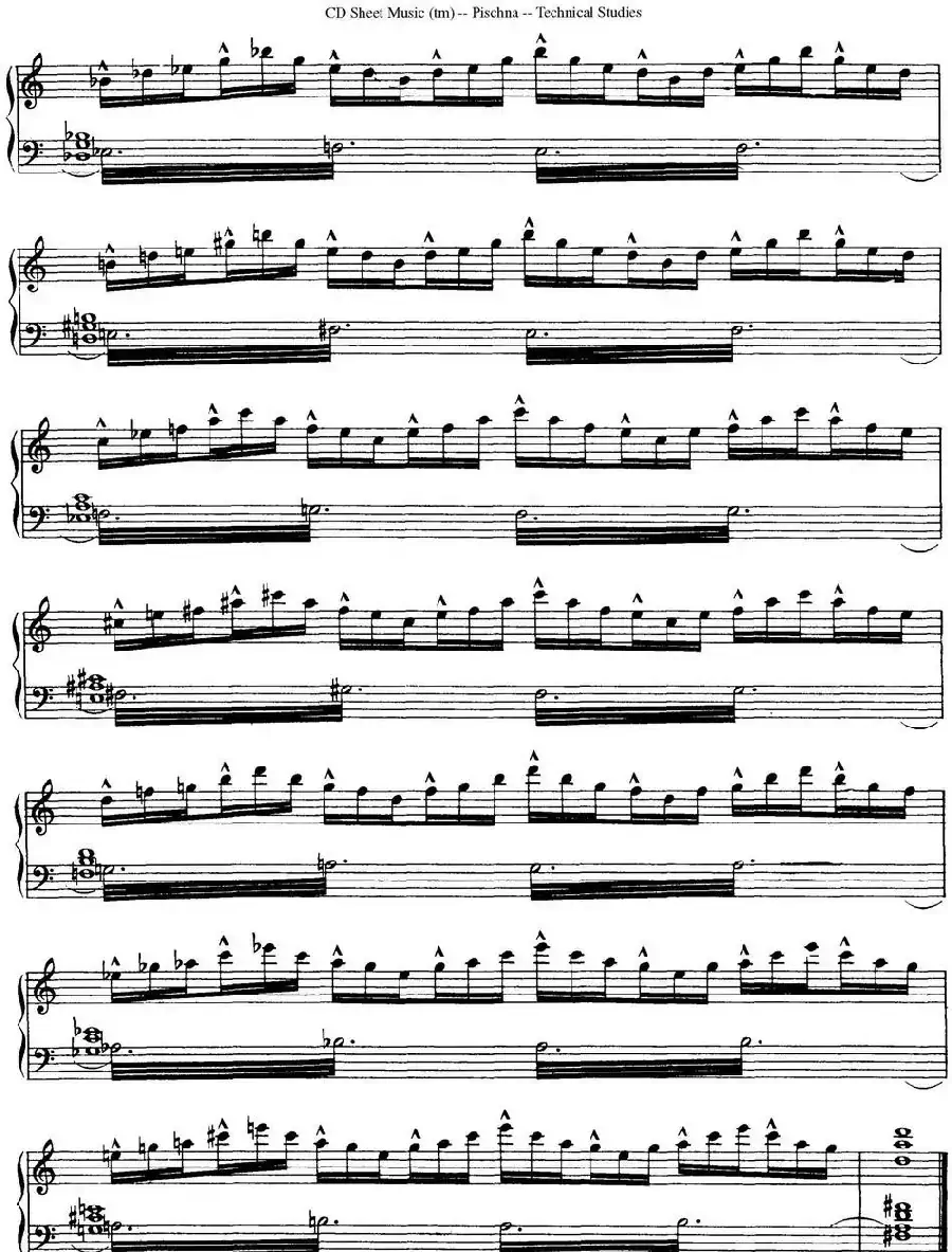 Technical Studies 60 Progressive Exercises （60首钢琴循序渐进练习曲 P11——20）