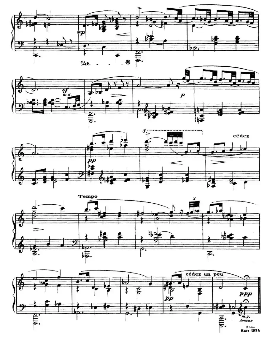 Eight Nocturnes （8首夜曲·Ⅳ）