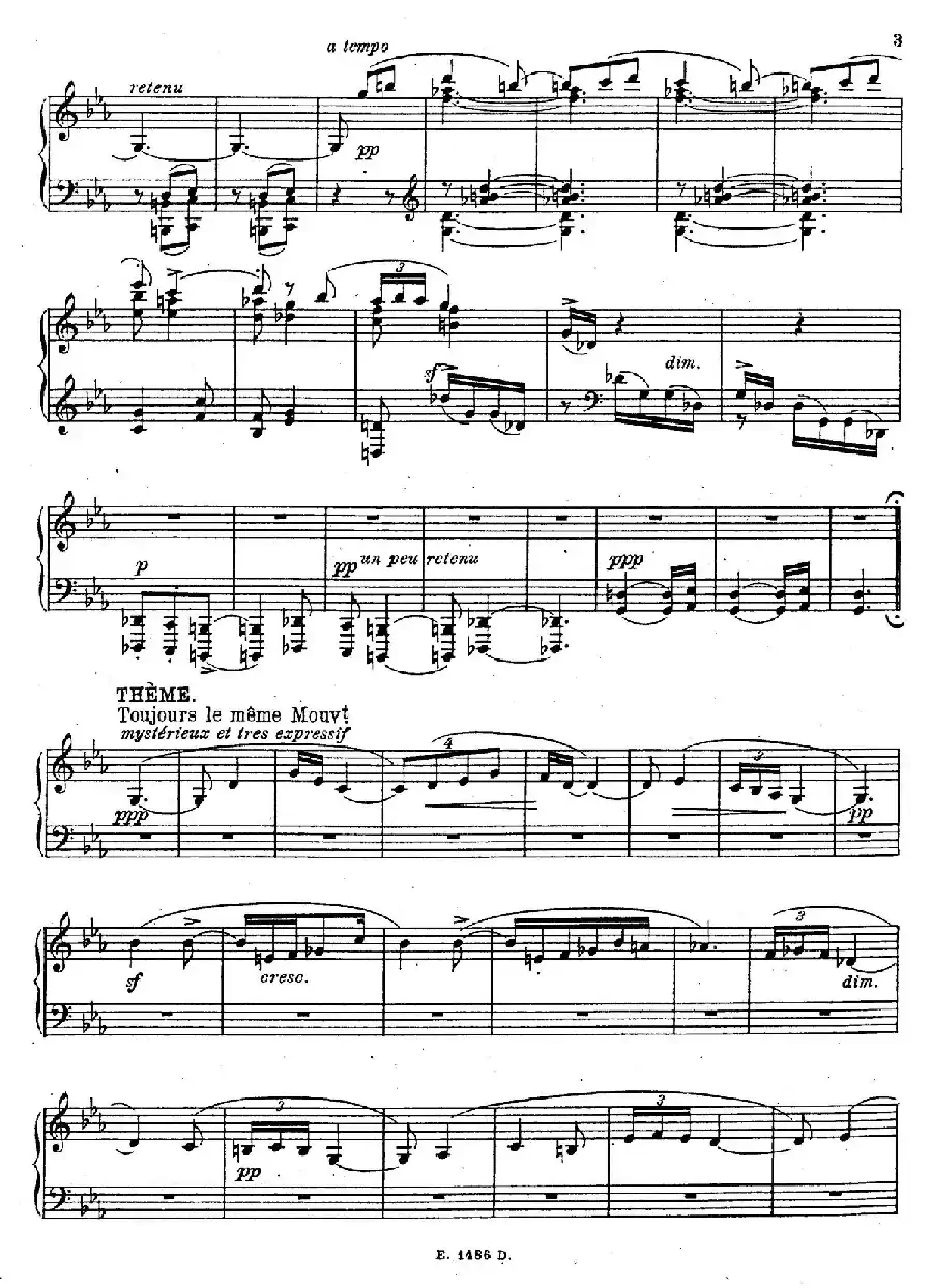 Sonate Romantique Op.3（浪漫奏鸣曲·Ⅰ）