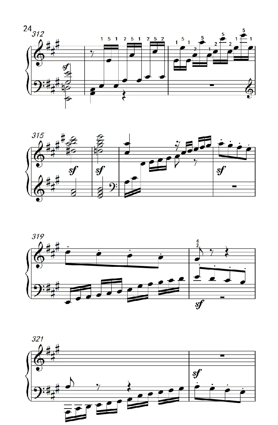 奏鸣曲 Opus 2 Nr.2 第一乐章(贝多芬奏鸣曲集 1)