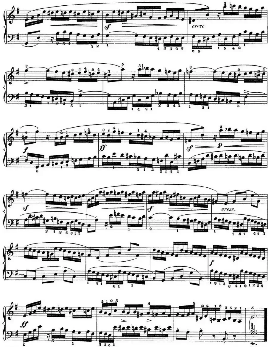 巴赫《平均律钢琴曲集·第一卷》之赋格曲(NO.10)