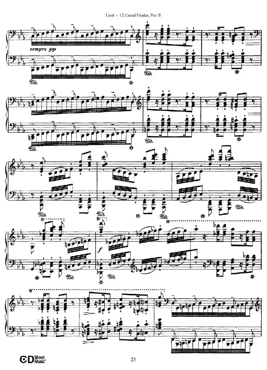 12 Grand Etudes S.137（12首华丽的练习曲·8）
