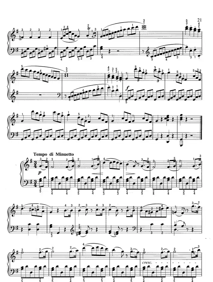 奏鸣曲（G大调）