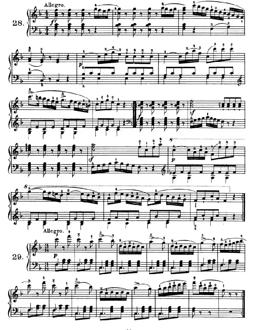 One Hundred and Ten Easy and Progressive Exercises Op.453（车尔尼110首简易练习曲 21——30）