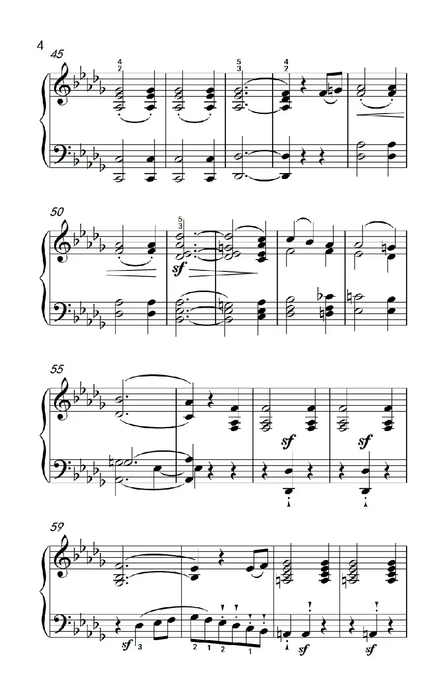 奏鸣曲 Opus 10 Nr.2 第二乐章（贝多芬奏鸣曲集 2）