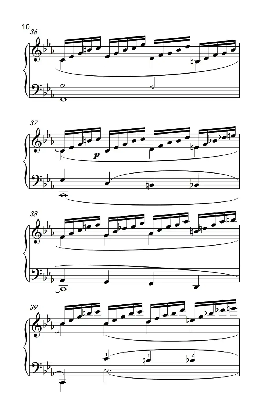 莫什科夫斯基 钢琴练习曲（第十四首）