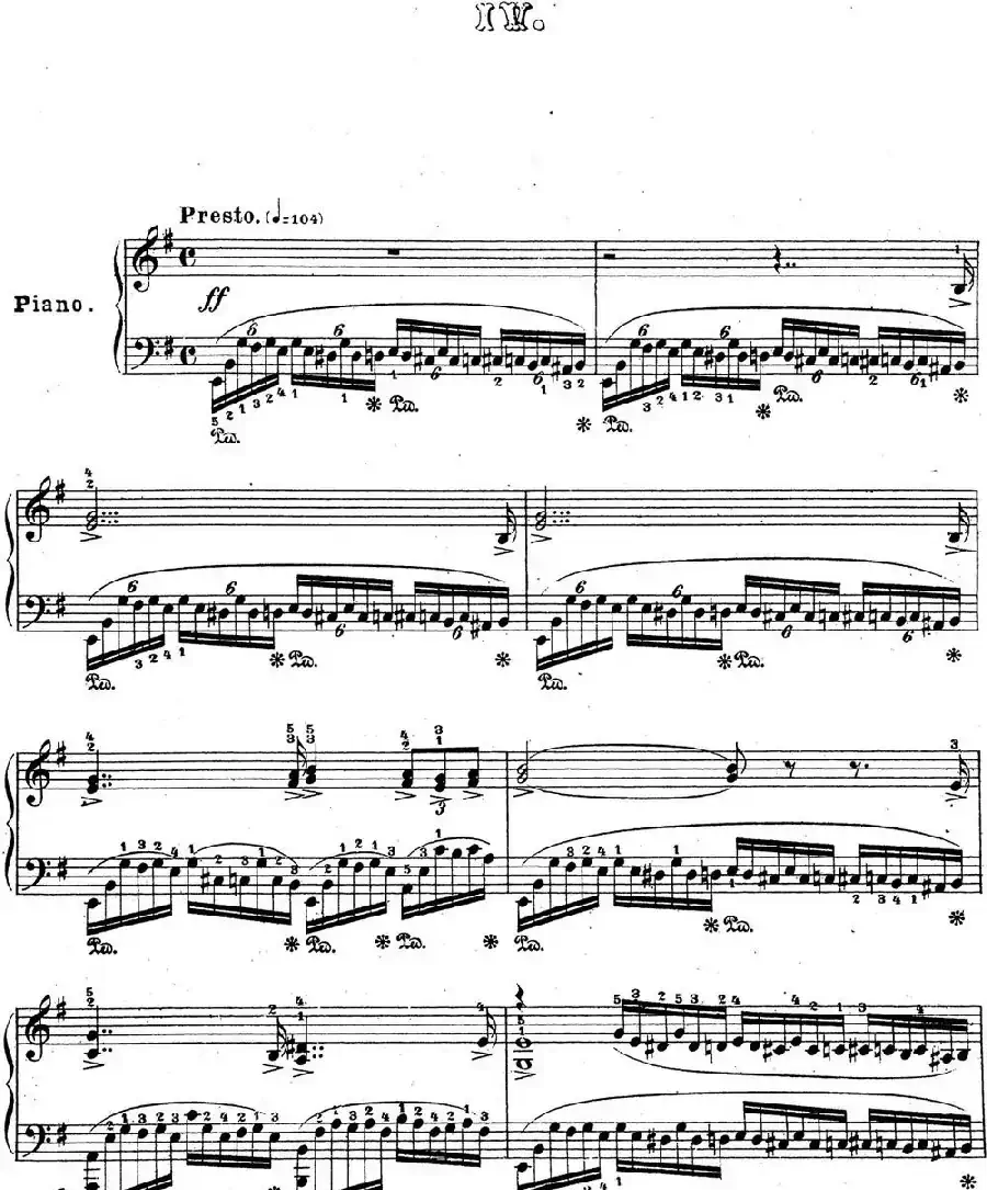 拉赫玛尼诺夫 音乐瞬间 Op.16 No.4 e小调