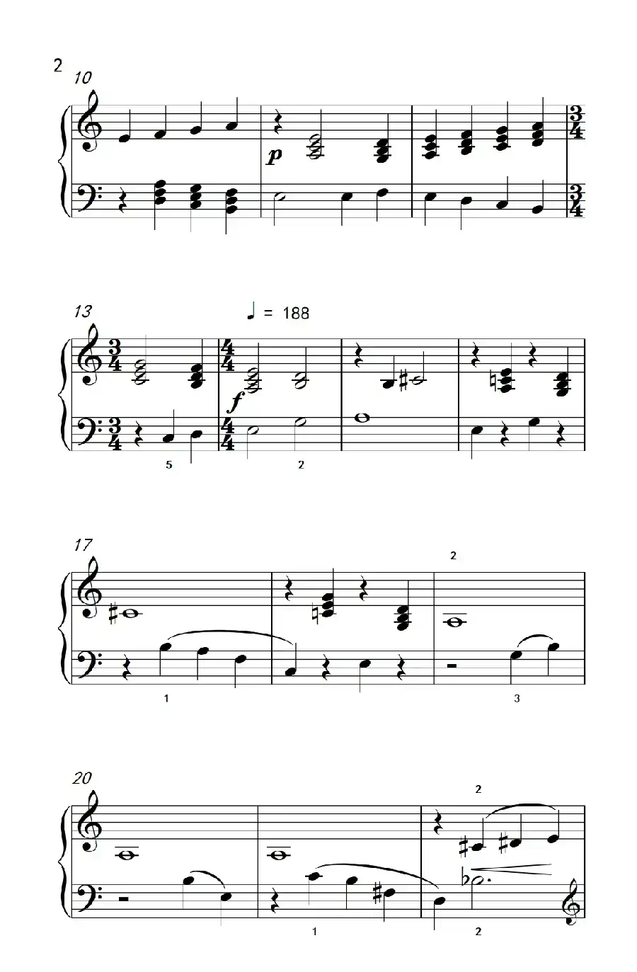 三和弦（巴托克 小宇宙 钢琴教程 4）