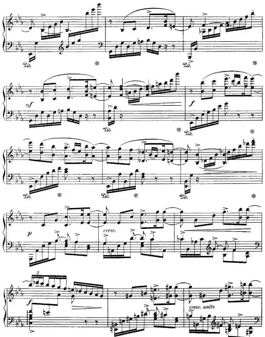 福雷13首船歌：Barcarolle No·6 in E-flat, Op·70
