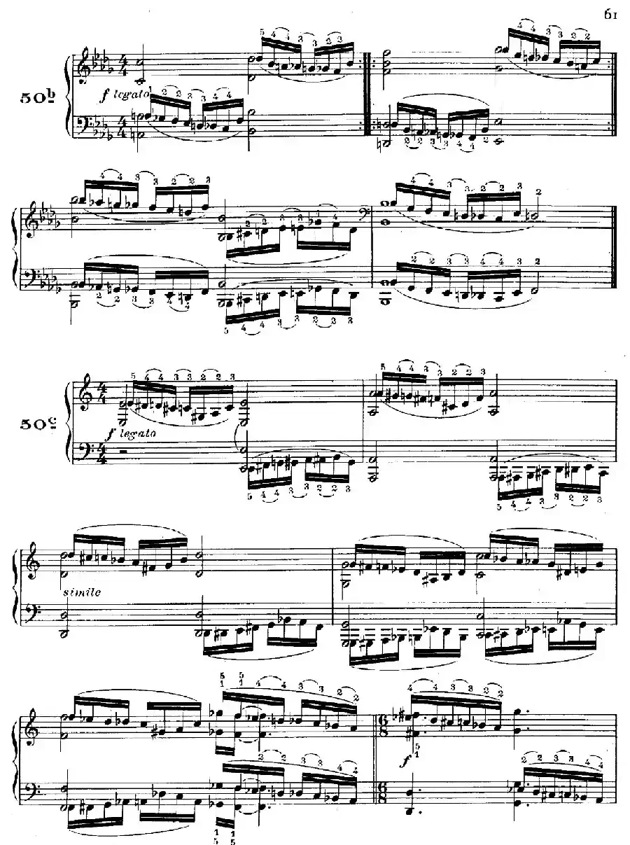 51 Exercises, WoO 6（51首钢琴练习 38—51）