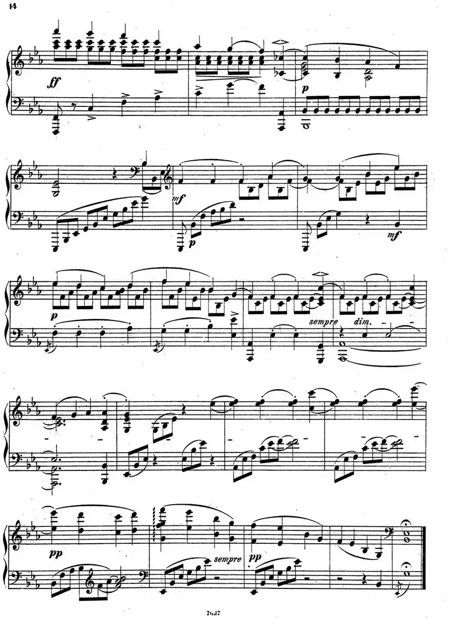 Nachtstücke Op·28（4首夜曲·3）