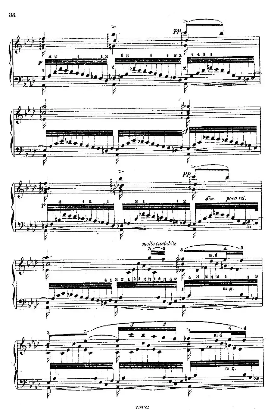 Douze Etudes de Salon Op.5（12首沙龙练习曲·6）