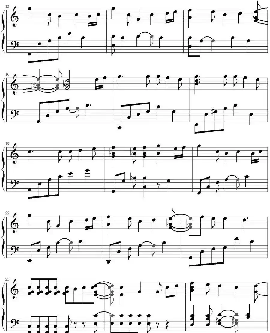 小星星幻想曲(率领众猫的猫扒谱版)