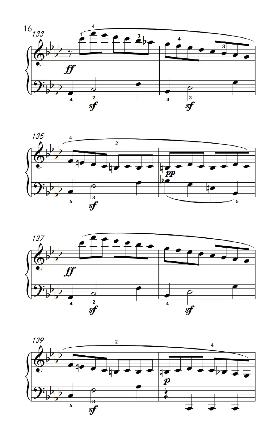 奏鸣曲 Opus 2 Nr.1 第一乐章(贝多芬奏鸣曲集 1)