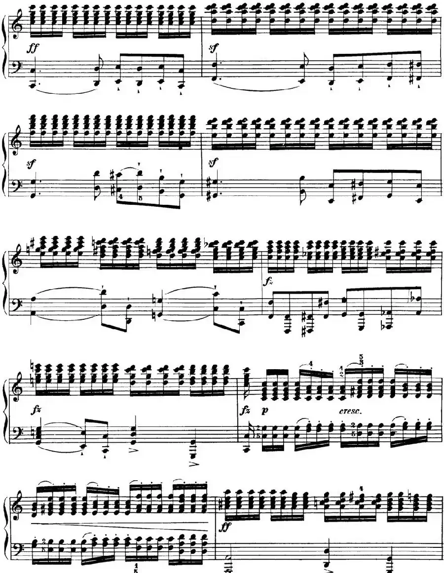 50首车尔尼Op.740钢琴手指灵巧技术练习曲(NO.32)