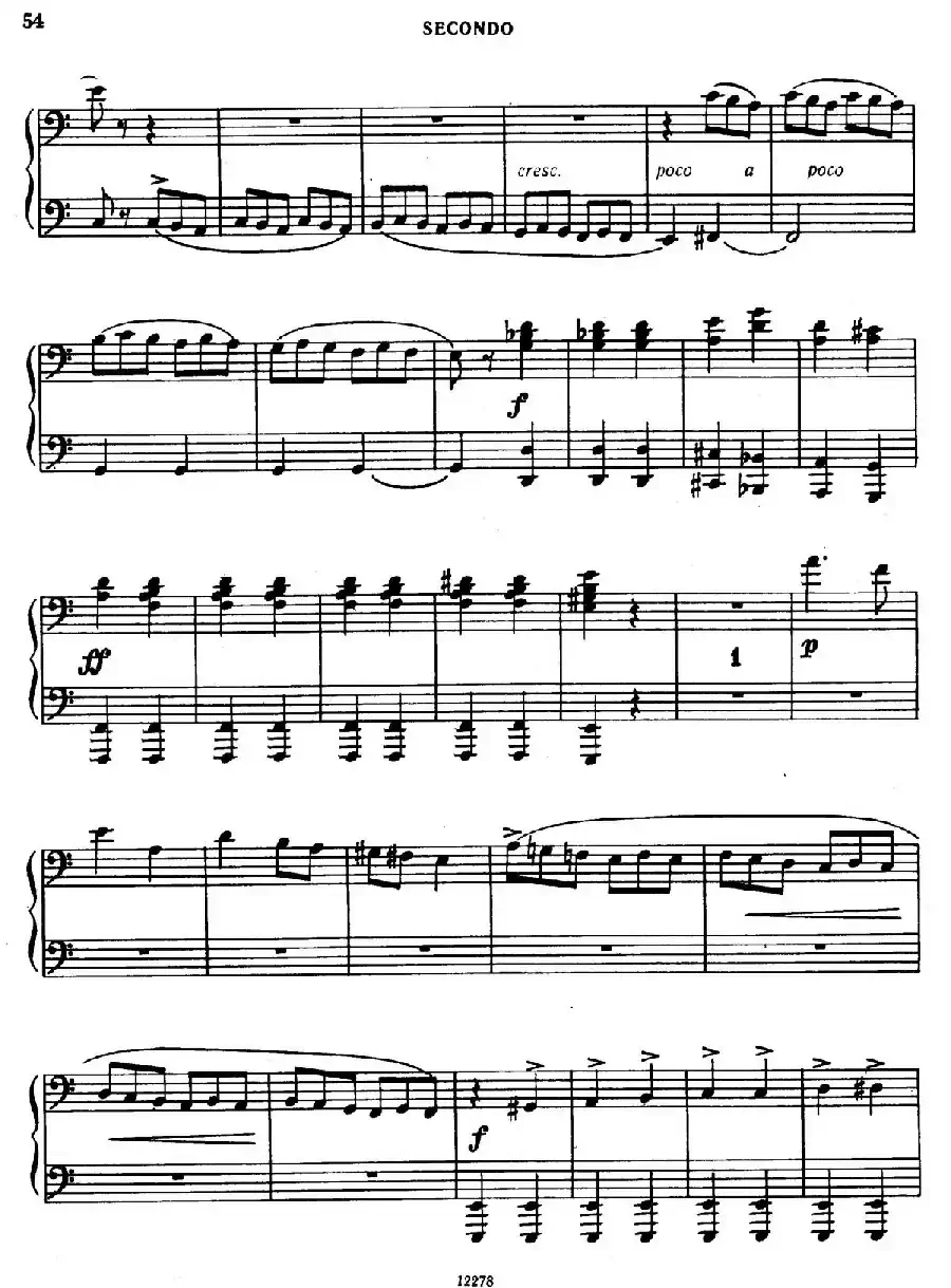 Tarantella in D Major（D大调塔兰泰拉舞曲·四手联弹）