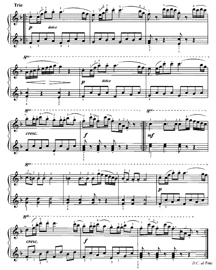 维也纳进行曲(四手联弹、第一钢琴)