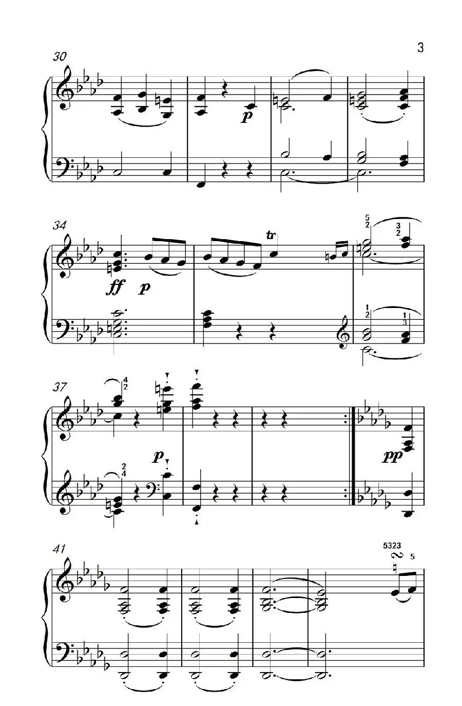 奏鸣曲 Opus 10 Nr.2 第二乐章（贝多芬奏鸣曲集 2）