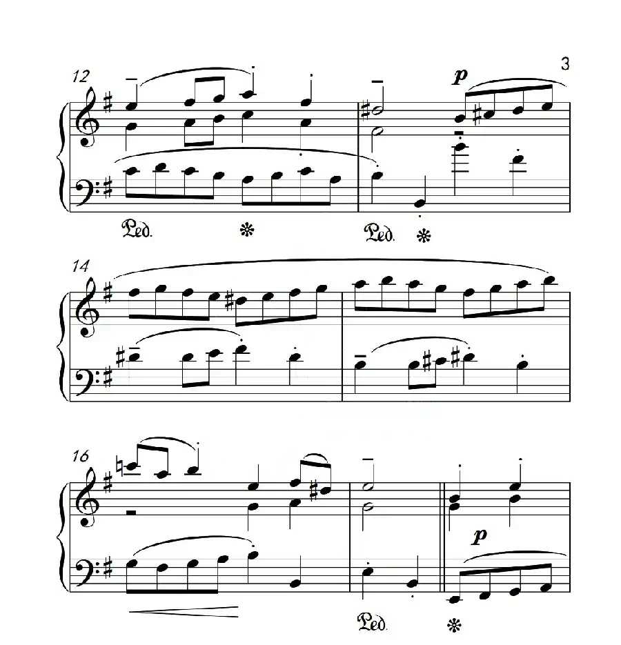 第四级A组 加伏特(中国音乐学院钢琴考级作品1~6级)