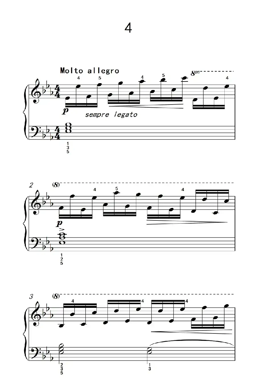 车尔尼钢琴八度练习曲 553（4）