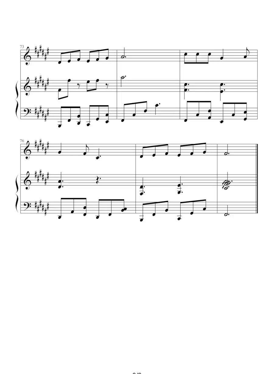 过云雨（钢琴伴奏谱、昨天 记谱制谱版）