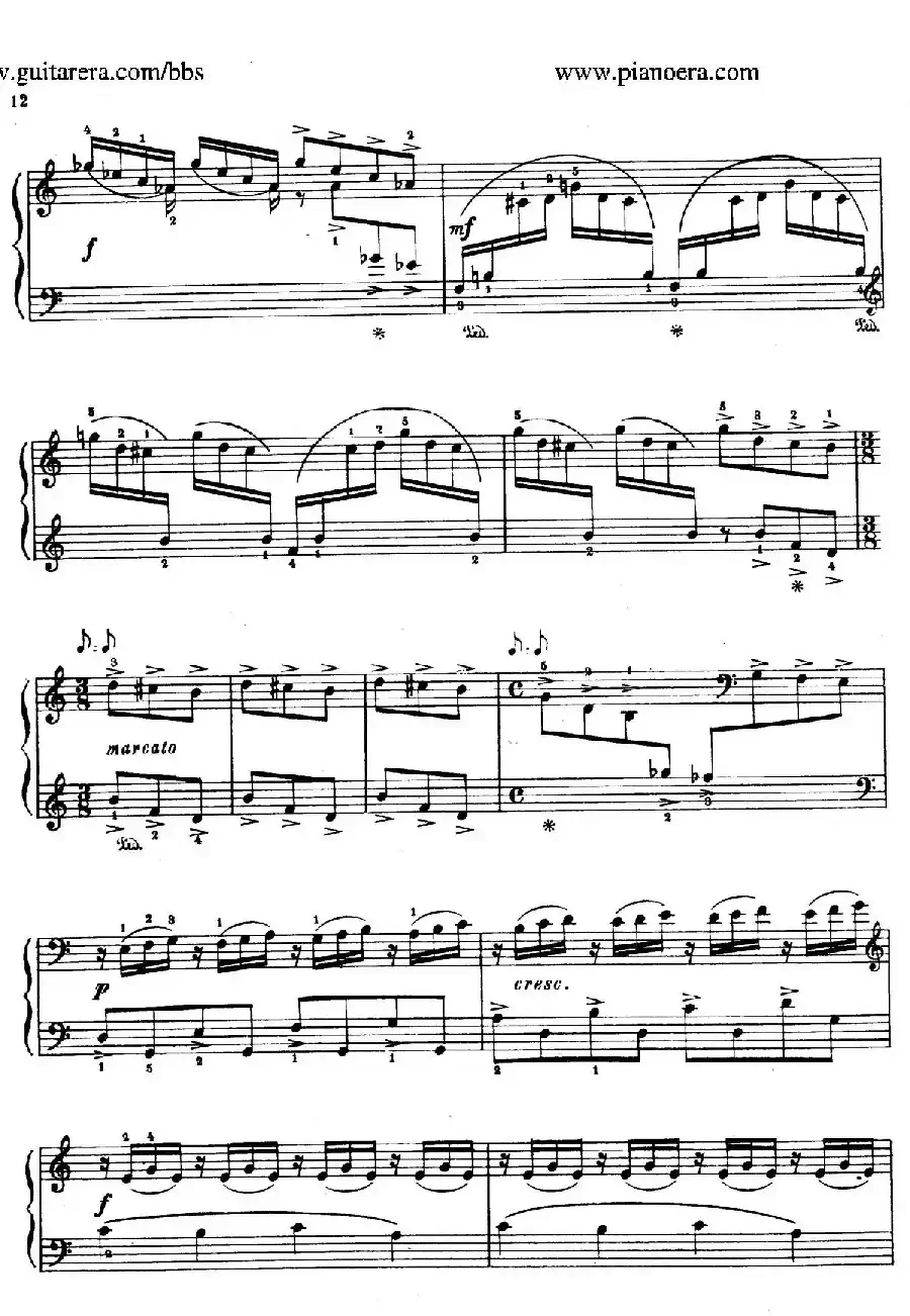Piano Sonatina in C Major Op.93（C大调钢琴小奏鸣曲·第三乐章）