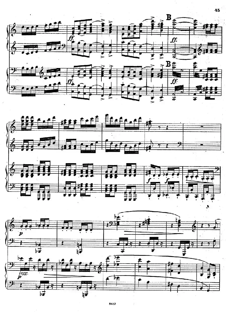 Symphony No.4 in e Minor Op.98（e小调第四交响曲·双钢琴）
