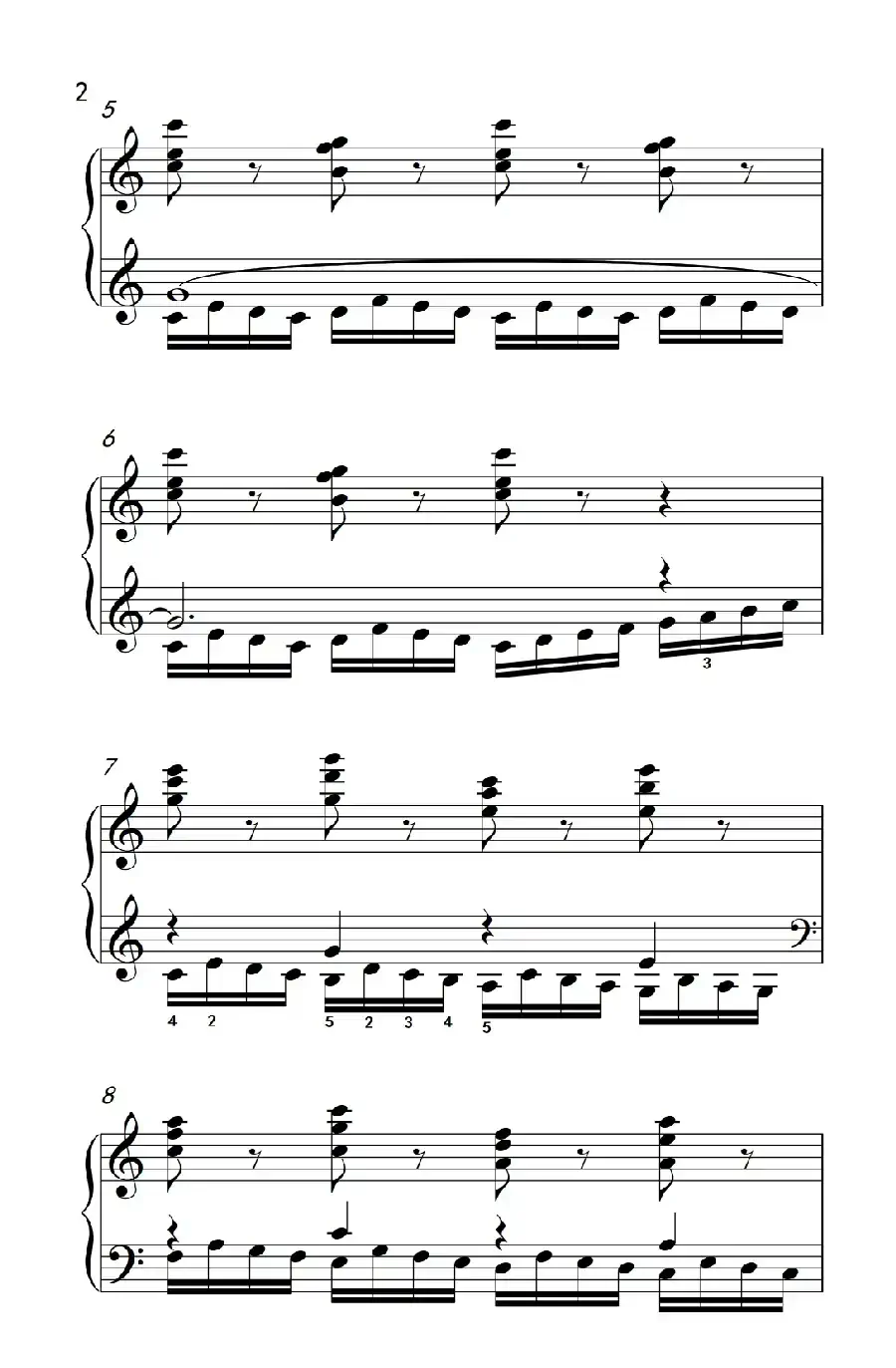 莫什科夫斯基 钢琴练习曲（第十首）