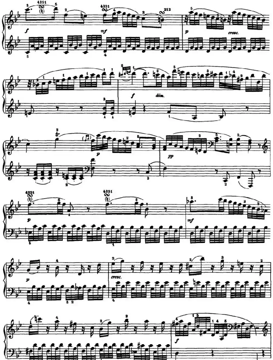 海顿 钢琴奏鸣曲 Hob XVI 29 in F major