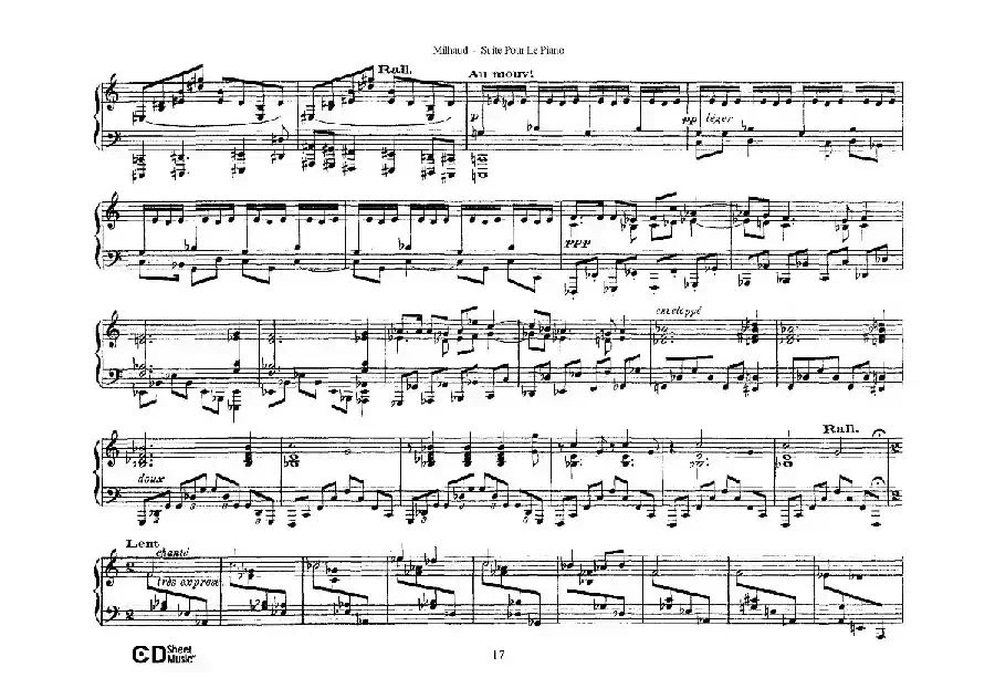 Suite Pour Le Piano Op.8（钢琴组曲·Ⅴ）
