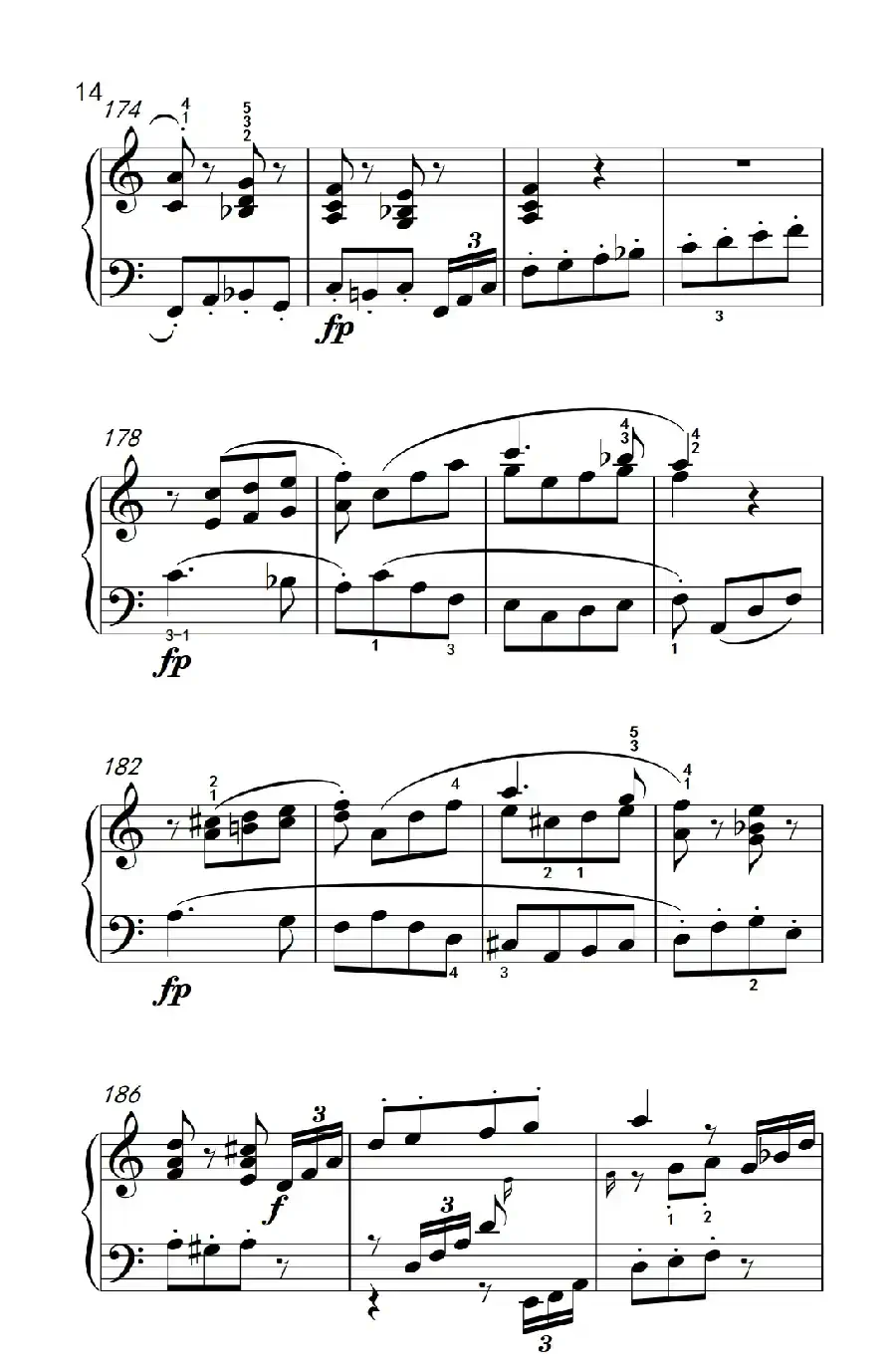 奏鸣曲 Opus 2 Nr.2 第一乐章(贝多芬奏鸣曲集 1)