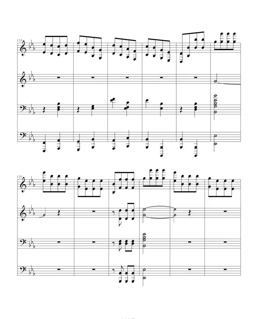 命运交响曲(四手联弹)