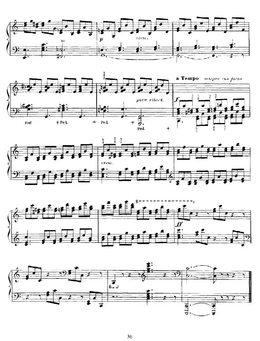 15 Etudes de Vortuosite Op.72（15首辉煌练习曲·8）