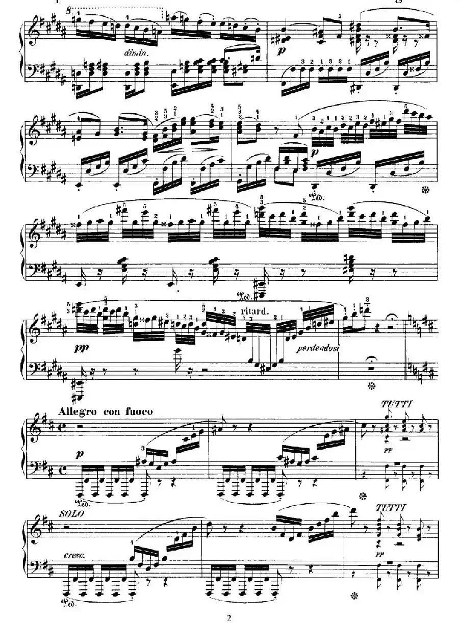 Capriccio Brillante in B Major Op.22（B大调华丽随想曲·钢琴独奏）
