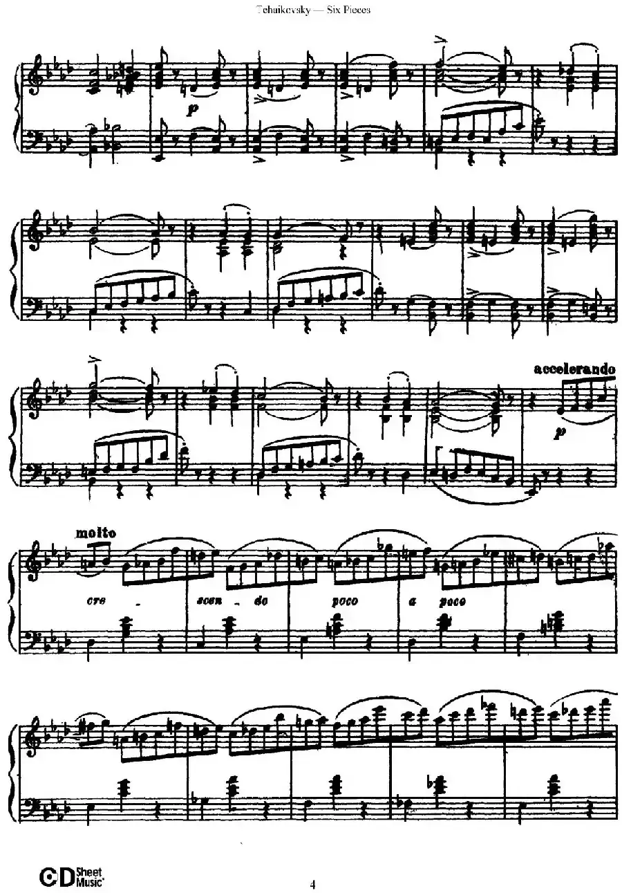 Six Pieces Op.51（6首小品·1）