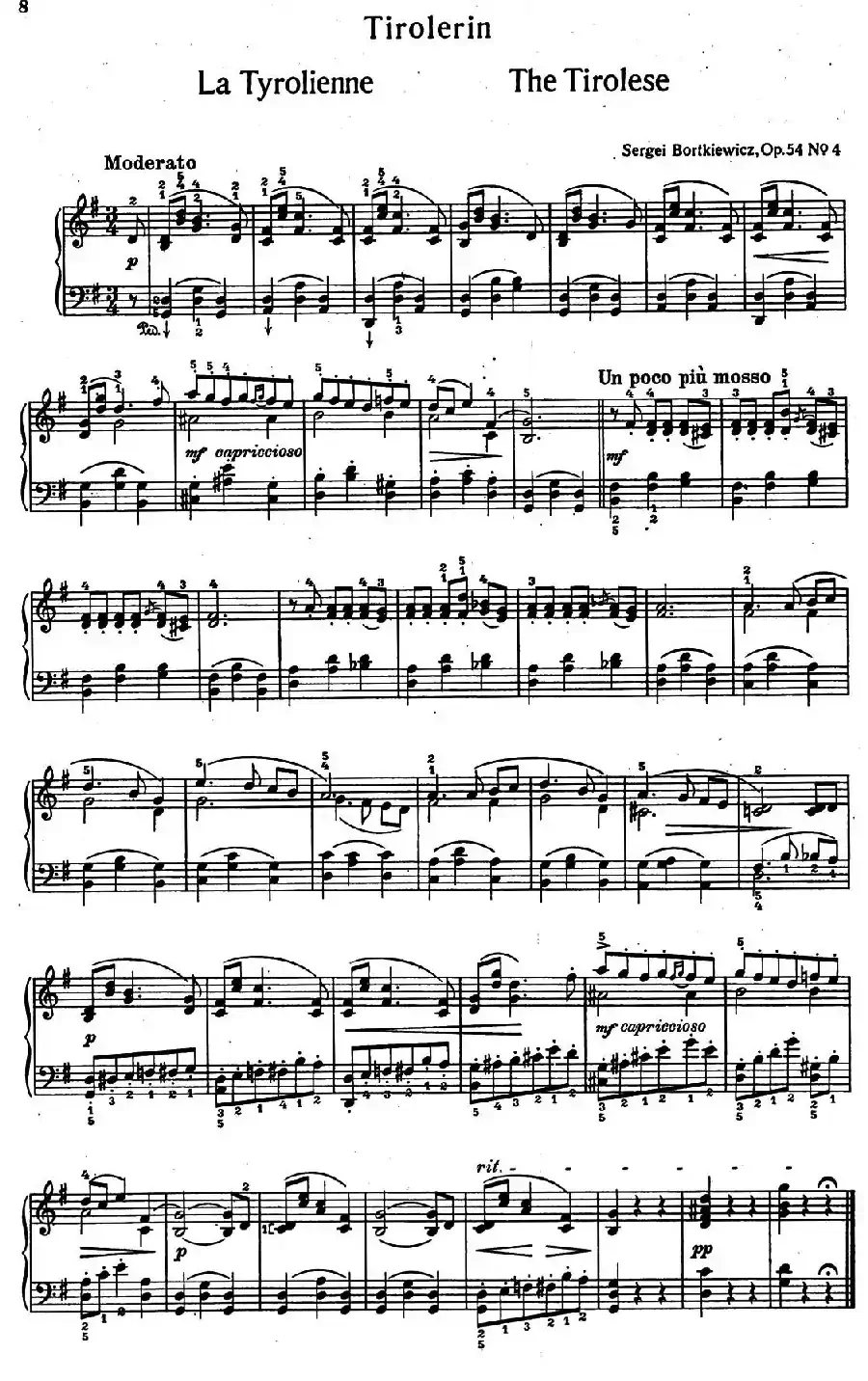 9首简易小品“玩偶” （9 Easy Pieces Op.54）（4）